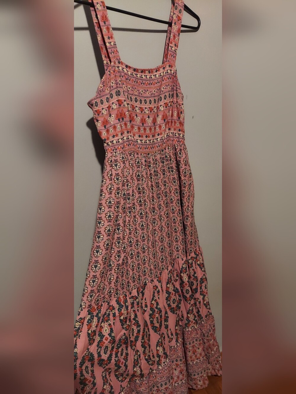 Knox Rose Maxi Dress XS Pink Boho Prairie Cottagecore Country Cowgirl Western